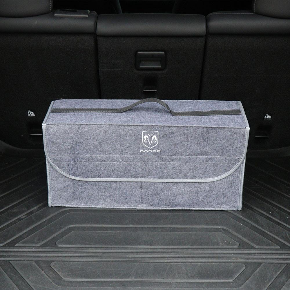 Car Soft Felt Storage Bag Organizer Cars Foldable Trunk Bag for Dodge Caravan Charger Grand Caravan Journey Caliber Ram 1500 NITRO SRT