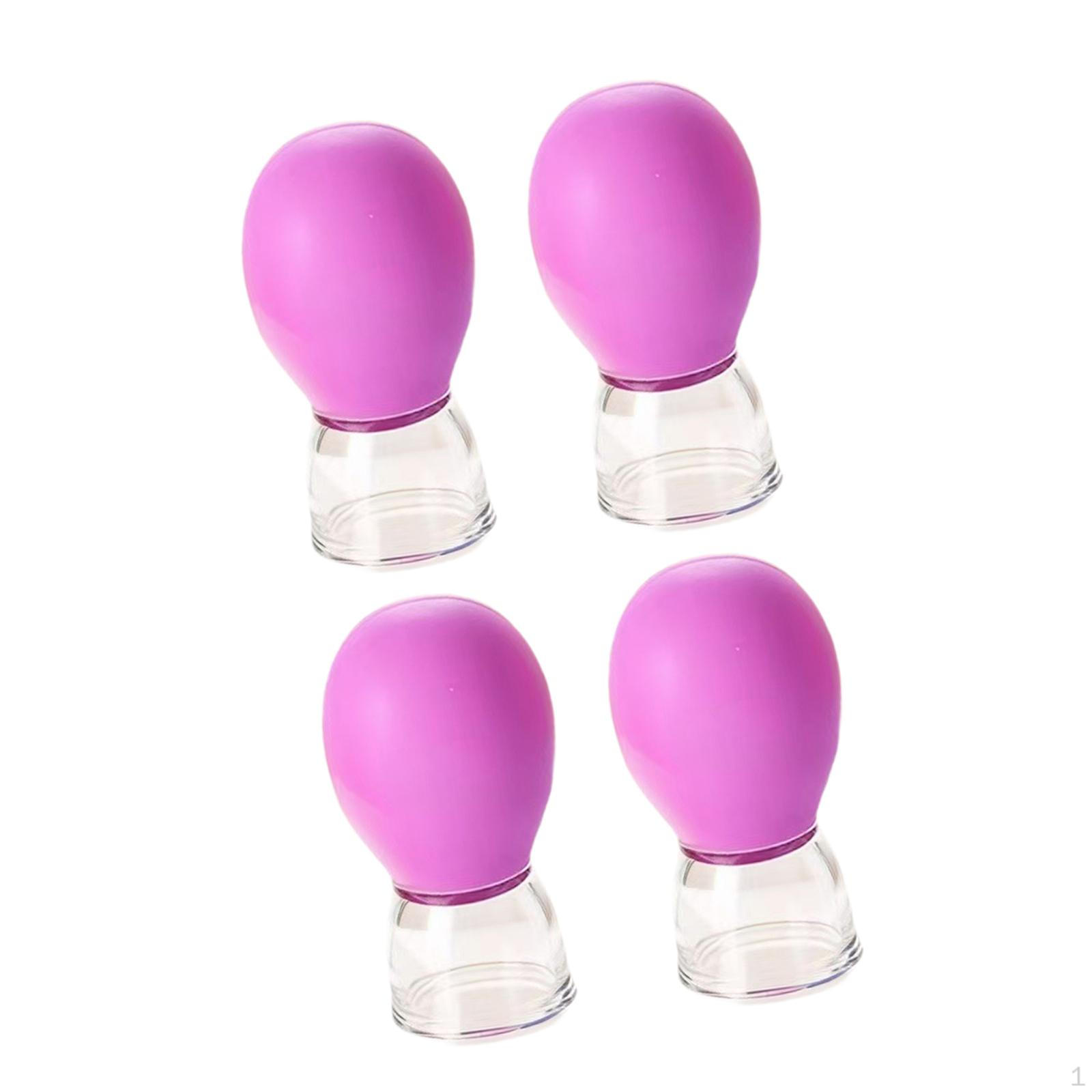 

Набор для вакуумного массажа из 4 предметов для ухода за лицом и телом, портативный фиолетовый