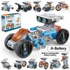 12-in-1 STEM Roboter Bausatz Spielzeug DIY Ingenieurwesen Konstruktionsset Pädagogisches Wissenschaftsexperiment Geschenk für Kinder Jugendliche
