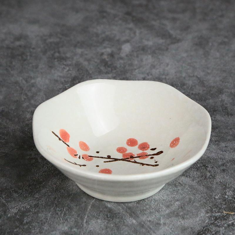 Ceramic Taste Dish Small Plate Mini Soy Sauce Tray Saucer Seasoning Bowl Jam Nut Porcelain Tableware Household Kitchen Supplies