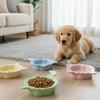 Ceramic Cat Food Water Bowl Solid Color Pet Drinking Feeder Cute Pet Food Bowl  Indoor