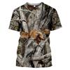 Ropa Infantil 2025 Camuflaje Bosque Caza Camiseta Verano Niña Camisetas Manga Corta Niño Top Cuello Redondo Ropa Exterior Niños