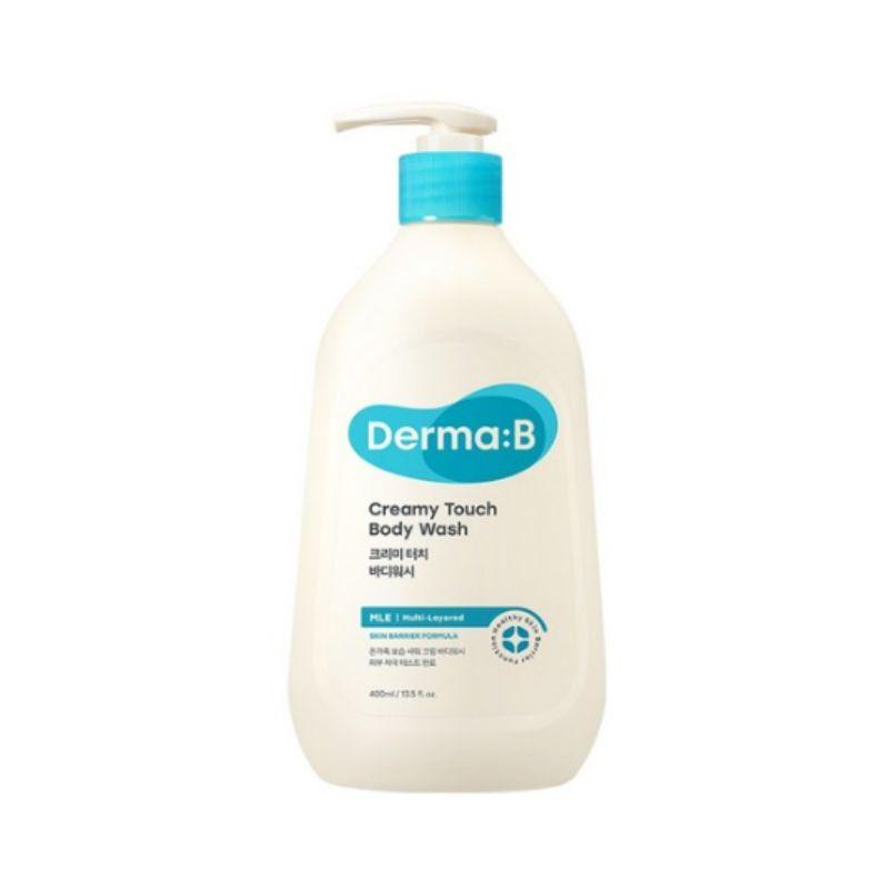 Derma:B Creamy Touch Body Wash 400ml – Nourishing Moisturizing Body Cleanser for Dry & Sensitive Skin
