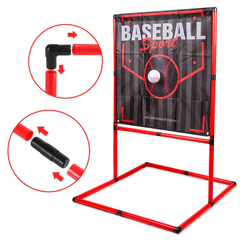 Children'S Baseball Rack Throwing Ball Practice Scoring Game Cloth Target Automatic Launch Indoor Outdoor Sports Toys