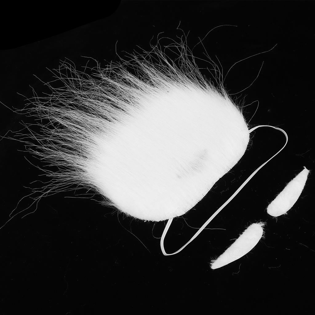 Weihnachtsmann Bart Set Lustige Weiße Falsche Weihnachtsmann Bärte Accessoires für Weihnachtsfeier