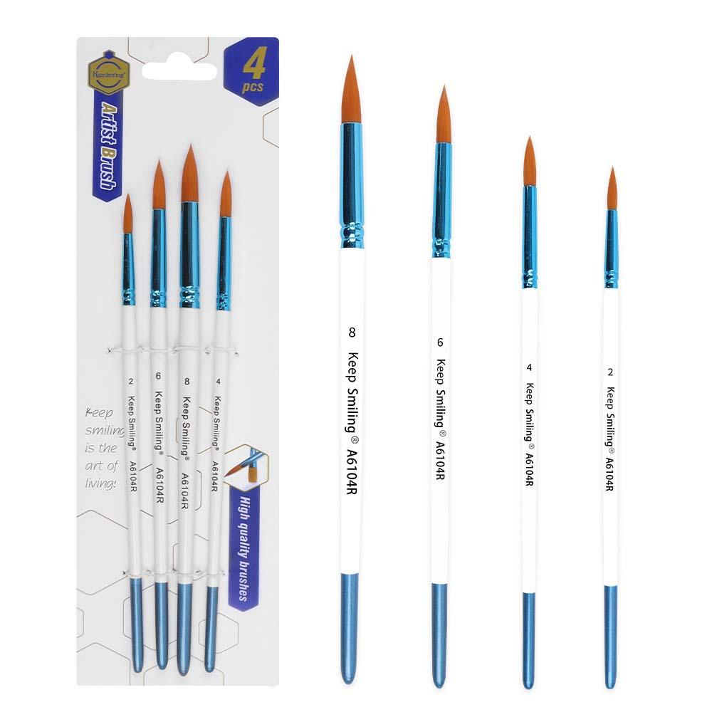 Professional Face Body Art Brush Nylon Artist Brush for Painting Acrylic Oil Watercolor Gouache
