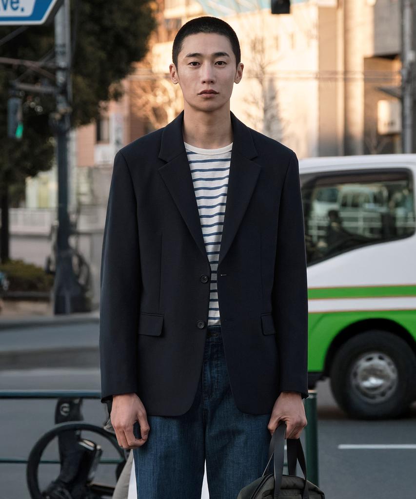 STCO 4Way Stretch Essential Setup Blazer_Black (Oversized)_Sejuz51Osb