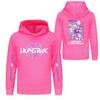 Kids' Long Sleeve Loose Pullover Letter Print Drawstring Hooded Sweatshirt