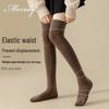 Women's Fleece-Lined Over-the-Knee Thickened Terry Socks - Slimming & Versatile for Autumn/Winter