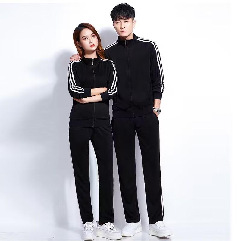 Three-pole Sportswear Set Thin Casual Wear Square Dance Suit Printed School Uniform Advertising Shirt Customized