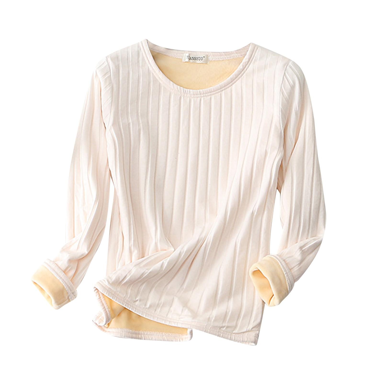 

Женские осенние и зимние свободные топы, утепленная флисовая теплая рубашка в нижней части M белый