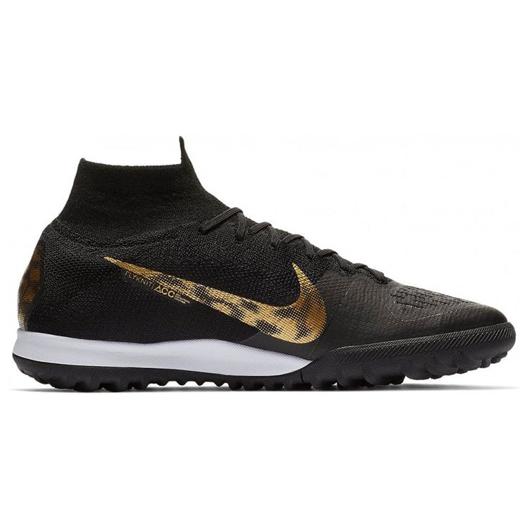 Nike SuperflyX 6 Elite TF Black Gold Men Sneakers Metallic-Vivid-Gold AH7374-077