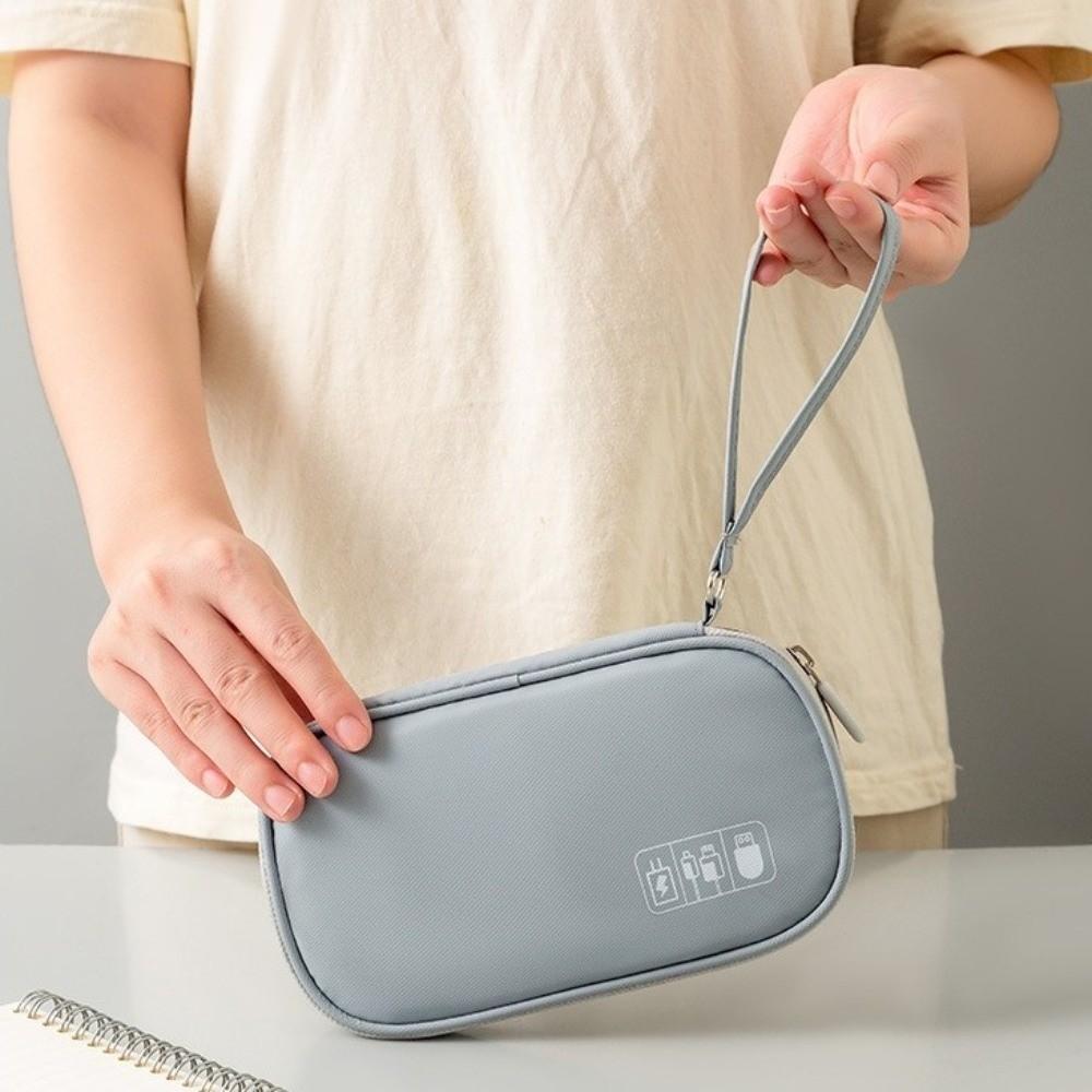 Multifunctional Electronic Cable Organizer Pouch Waterproof Portable Electronics Storage Bag Dustproof Handheld Digital Bag
