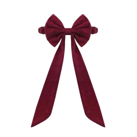 

Christmas Velvet Chair Sashes 11.8 x 29.5 Burgundy Chair Bows Tie Back for for Christmas Banquet Wedding Birthday Party Dining Room Decoration 1pc A