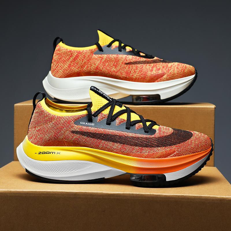 

Горячая Распродажа Мужская Теннисная Обувь Комфорт Мягкие Нескользящие Кроссовки Из Сетчатой Ткани Уличные Тренировочные Беговые Кроссовки Легкая Повседневная Обувь 45 оранжевый