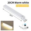 LED Motion Sensor Light Wireless Rechargeable Strip Night Light Magnetic Mount Smart Closet Cabinet Lighting