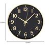 Nordic Silent Wall Clock Black