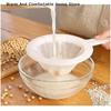 1Pcs Fine Mesh Food Strainer With Handle And Effective Residue Filtration For Homemade Soy Milk Juice Oat Milk Home Kitchen Use