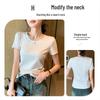 Mark Fairwhale Women's Slim Fit Round Neck T-Shirt