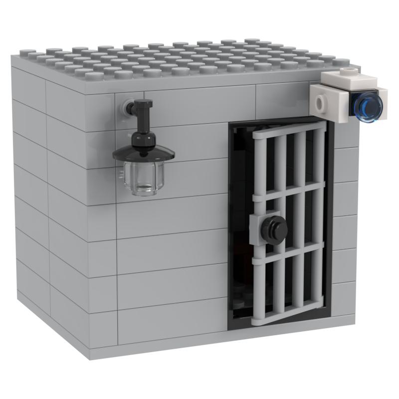 Jail Prison Cell Police Thief Building Blocks Toy Collection Kids Assembly Classic Brick Souvenir Decoration