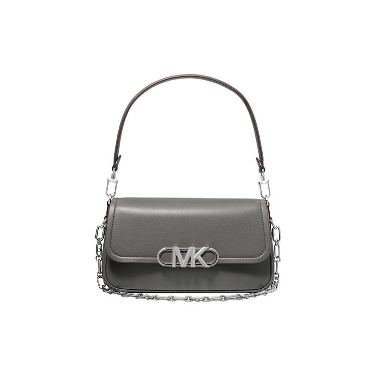 New MICHAEL KORS PARKER Leather Handbag Shoulder Bag Women's 30F2S7PC2L-HEATHER-GREY