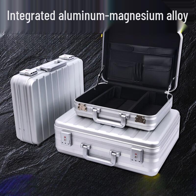 Aluminum Magnesium Alloy Portable Briefcase 370x270x155mm