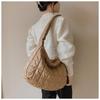 Nylon Bag 2026 New Women's Bag Handbag Tote Autumn/Winter New Fashion Space Cotton Suit Bag Large Capacity Lingge Dumpling Bag