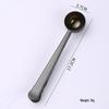 304 Stainless Steel Measuring Spoon with Sealing Clip - Titanium Plated, Multi-functional for Coffee and Milk Powder