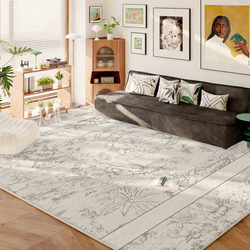 Francouzský Zimní Kašmírový Měkký Koberec Pokročilý Smysl Obývací Pokoj Ložnice Prací Podložka na Podlahu Protiskluzový Skládací Domácí Plošný Koberec