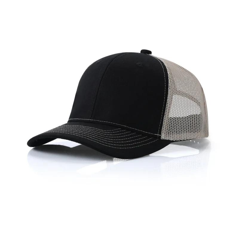 Custom Logo Print Embroidery Microbend Brim Snapback Hats New Adult Casual Acrylic Sports Mesh Hat Women Men Tennis Baseball Cap
