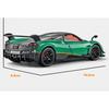 1/24 Pagani Huayra BC Supercar Alloy Die Cast Toy Car Model Sound and Light Pull Back Children's Toy Collectibles Birthday Gift