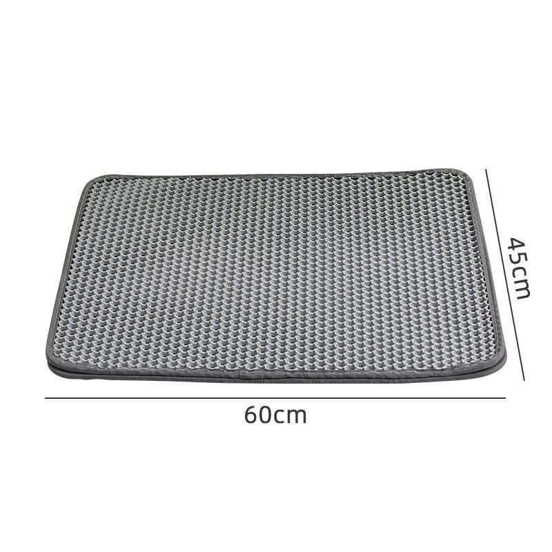 

Litter Box Oversized Open Semi-Enclosed Anti-Splash Pad Muppet Oversized Bason Cat Toilet Pet Supplies Cat litter pad 45*60cm