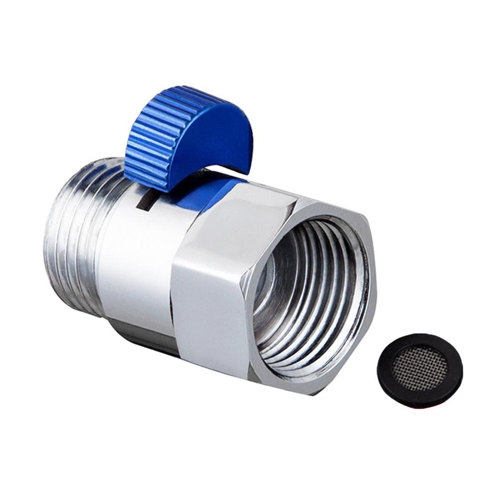 Shut-off Valves 1/2 Inch Thread Shower Head Shut-off Valves Angles Valves Durable for Shower Head Hand Shower Shower Arm