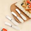 430 Stainless Steel Ceramic Handle Cheese & Butter Knife with Jam Spreader and Cream Spatula