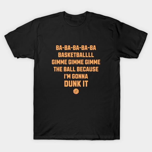 

Men Black Print T-shirt Ba Ba Ba Ba Basketballll No-Cut Transfer Paper Print Cotton Tshirt 4XL