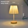 Lampada da comodino decorativa da tavolo in legno massello nordico, semplice e creativa, con telecomando, piccola luce notturna a risparmio energetico a LED