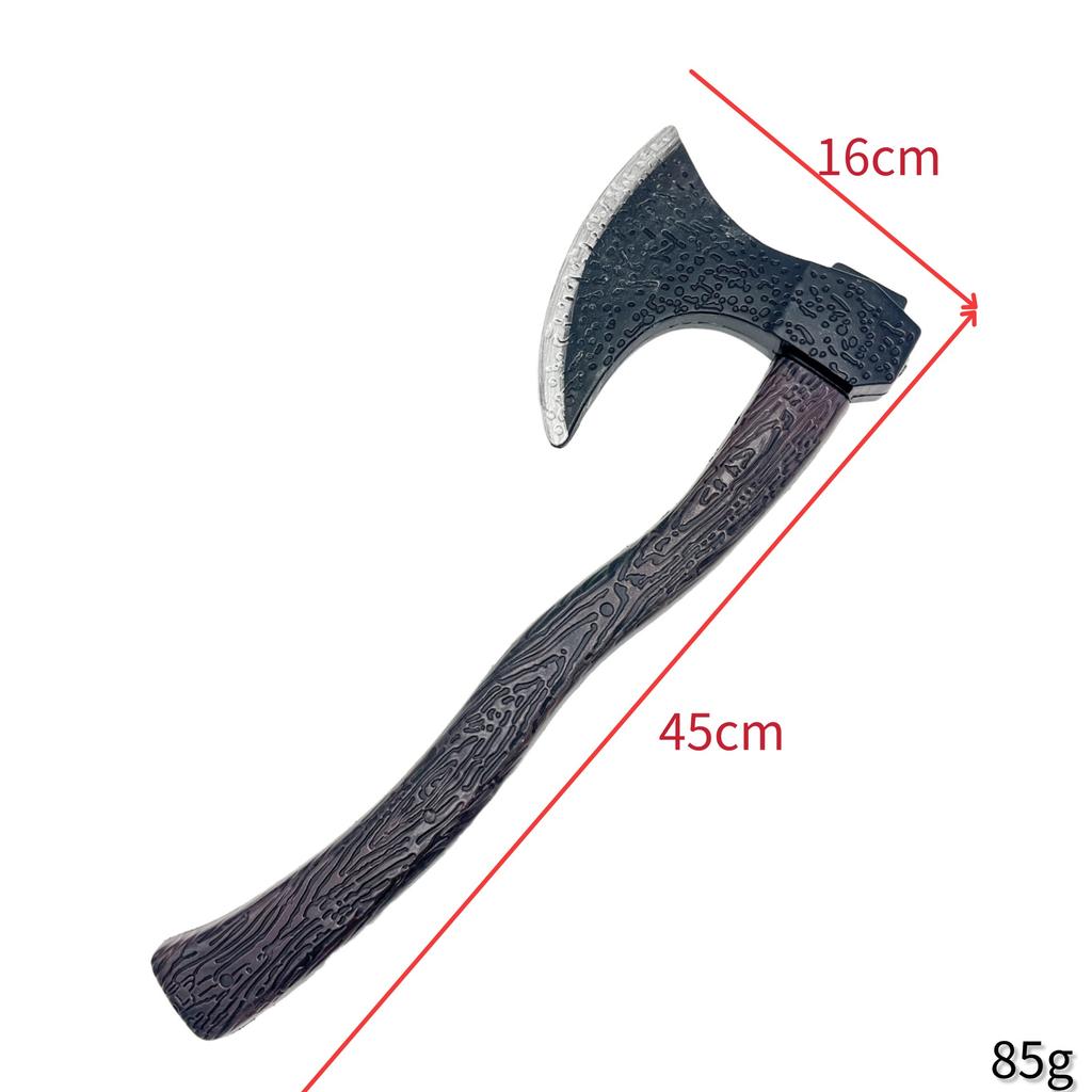 Halloween Cosplay Medieval Plastic Axe Makeup Props, Christmas Party Toys Simulation Bloody Props Axe