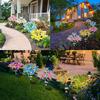 7 Head Solar Lily Lights Outdoor Waterproof Landscape Lamp for Courtyard Lawn Garden Christmas Decoration Solar Flower Landscape