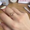 Nail Ring Plated with 8K Rose Gold, Couple Men's and Women's Ring Gypsy, High-end Full Diamond