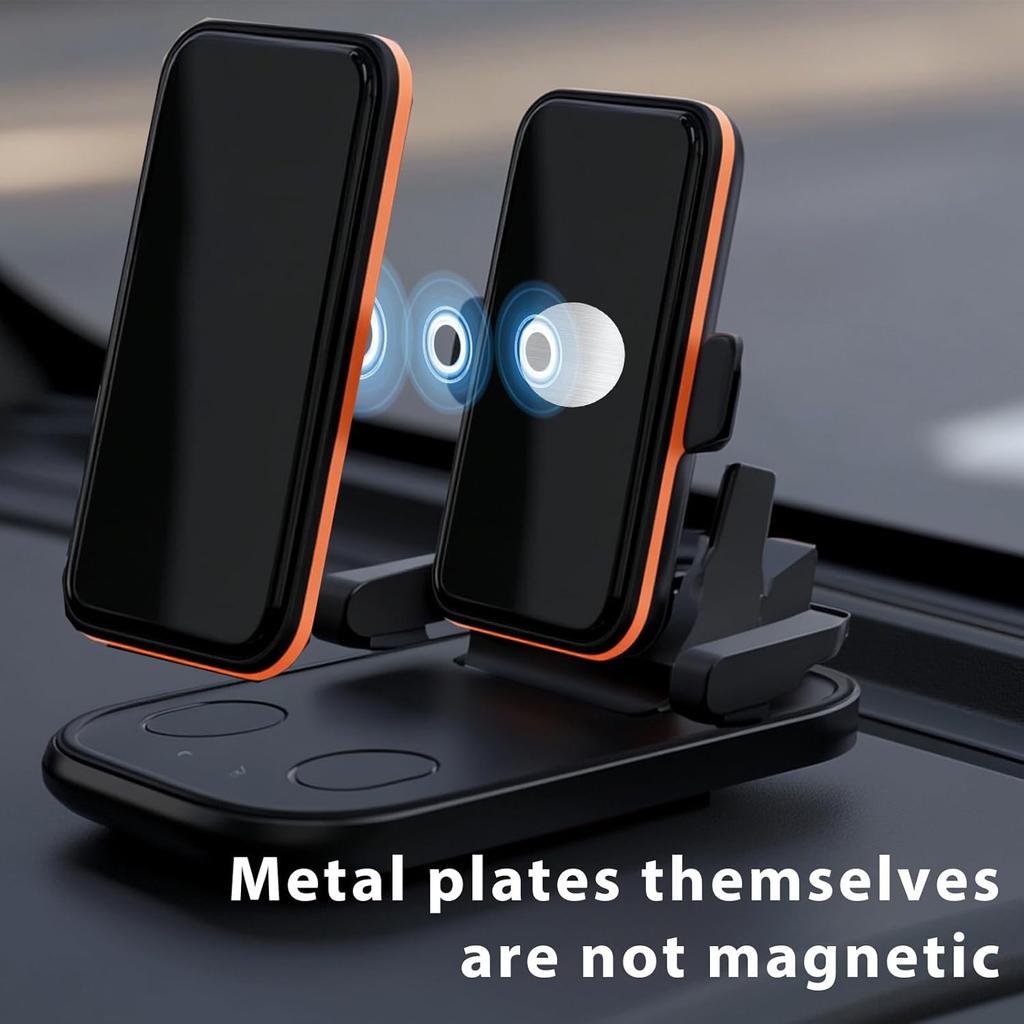 Bewudy Self-Adhesive Metal Plates - 10 Pack, Compatible with Magnetic Mounts, for Cars, Phones & Phone Cases