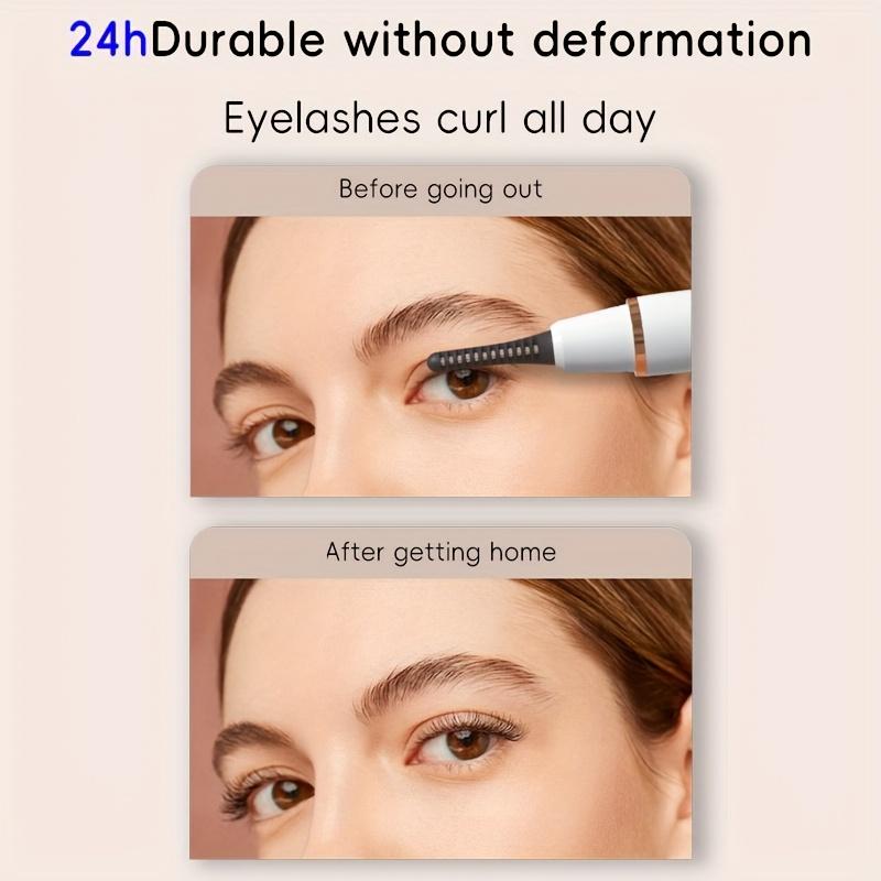 Fast Electric Eyelash Curler, Perfectly Curled Lashes, Long-Lasting Hold, USB Rechargeable, Suitable for Home Use and Travel,Portable Eyelash Curler