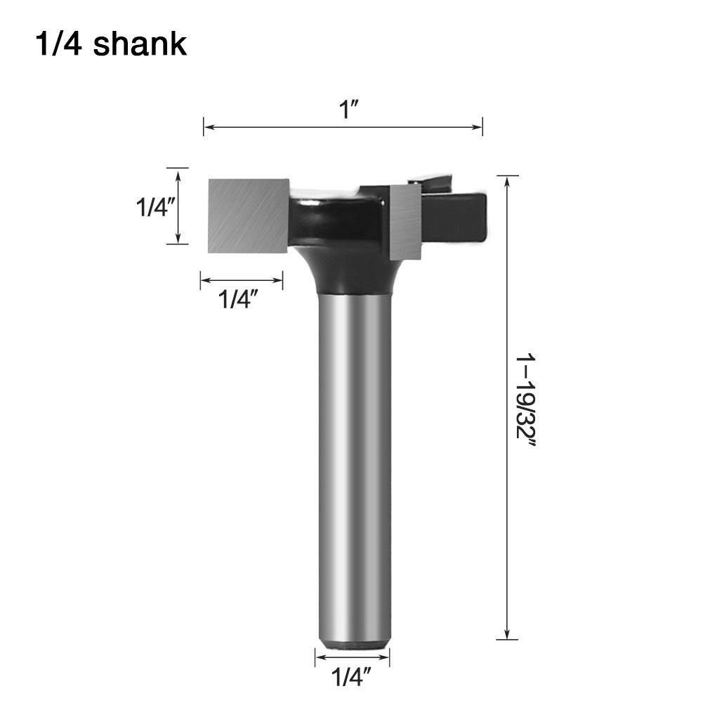 1/4 Inch Shank Spoilboard Surfacing Router Bit Tipped Tool