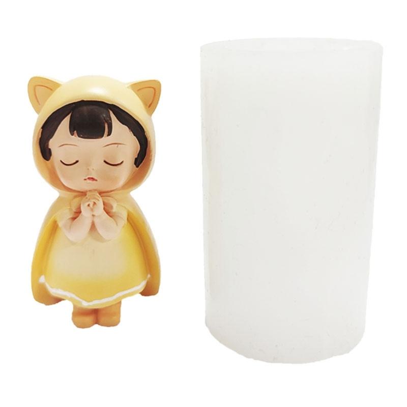 

Girl Angel Silicone Mould for Making Biscuits Table Decorations Soaps and Plaster Gypsum Crafts Crystal Drops 1