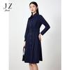 JZ Jiuzi Commuter Women's Clothing Spring and Autumn New Shirt Dress JWDC50010