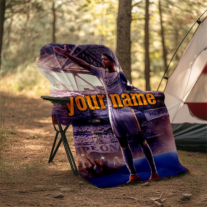 Customiz Name Personality Jude Bellingham Blanket Soft&Warm Office Bed Travel Lunch Break Blanket,Gift All Seasons