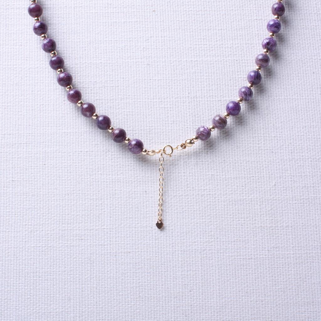 Bien Vetu 7Mm Charoite Gf Necklace