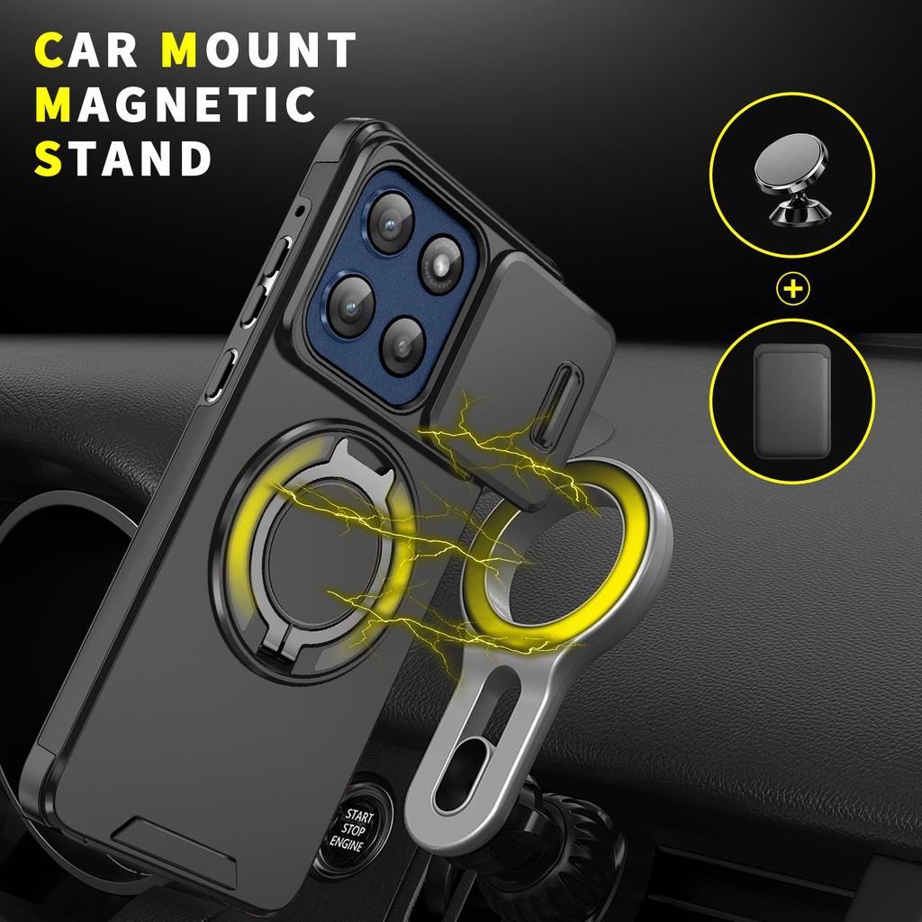 Case for MOTO G Power 2025 G Stylus 2024 Shockproof Cover for MOTOROLA MOTO G 5G Stand Holder Protection Kickstand Covers