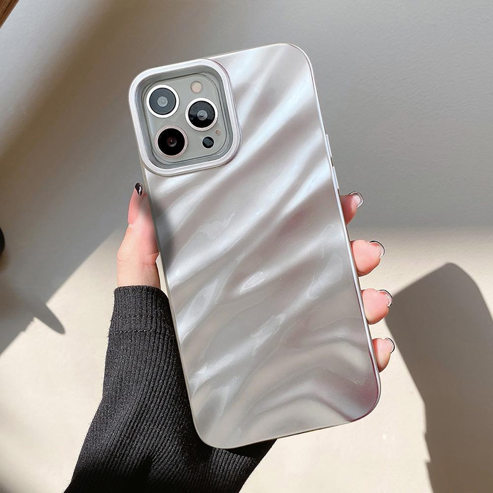 Wavy Pattern Candy Color Phone Case For iPhone 13 Case iPhone 14 15 Pro 11 12 Pro Max X XR XS 7 8 Plus SE Soft Shockproof Cover