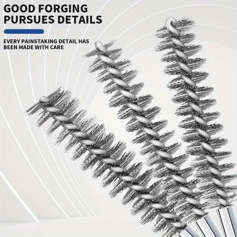 1 Set 6Pcs Stainless Steel Drilling Brush Twisted Wire Stainless Steel Cleaning Brushes for Electric Drill Rust Removal