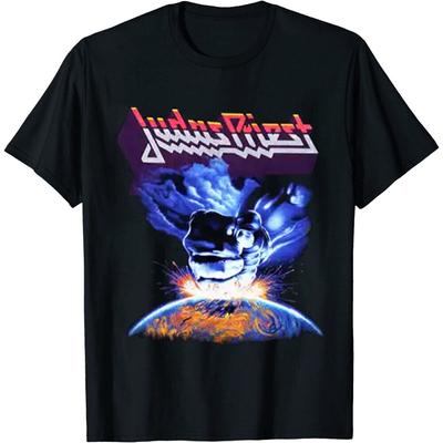 Judas Priest T Shirt Judas Priest ramlar ner den. Skjut upp den Retro unisex-T-shirt